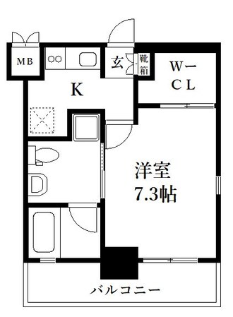 西鉄平尾駅 徒歩6分 3階の物件間取画像